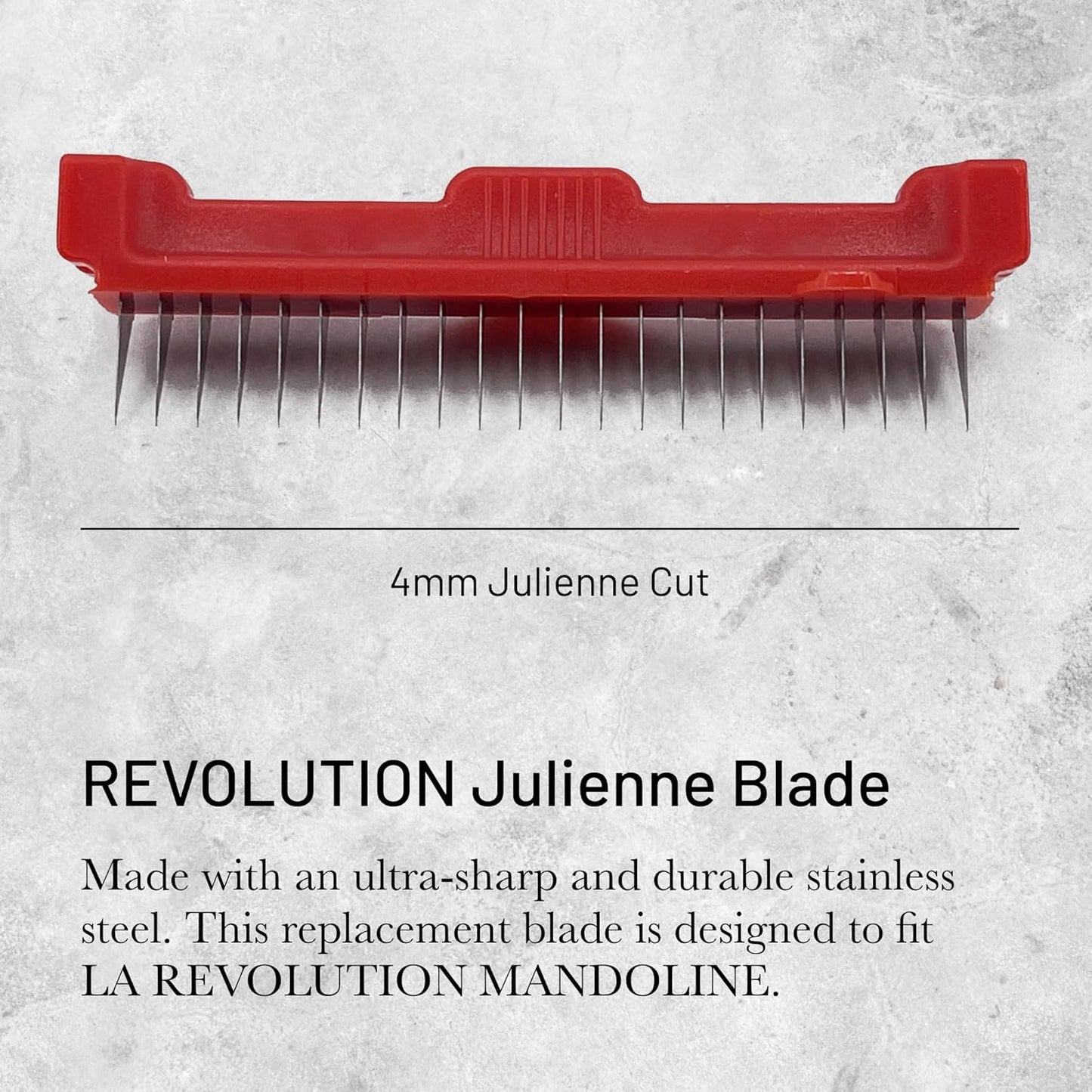 de Buyer REVOLUTION Julienne Blade - 2 mm - Ultra-Sharp Stainless Steel Replacement Blade - Designed for LA MANDOLINE REVOLUTION - Made in France