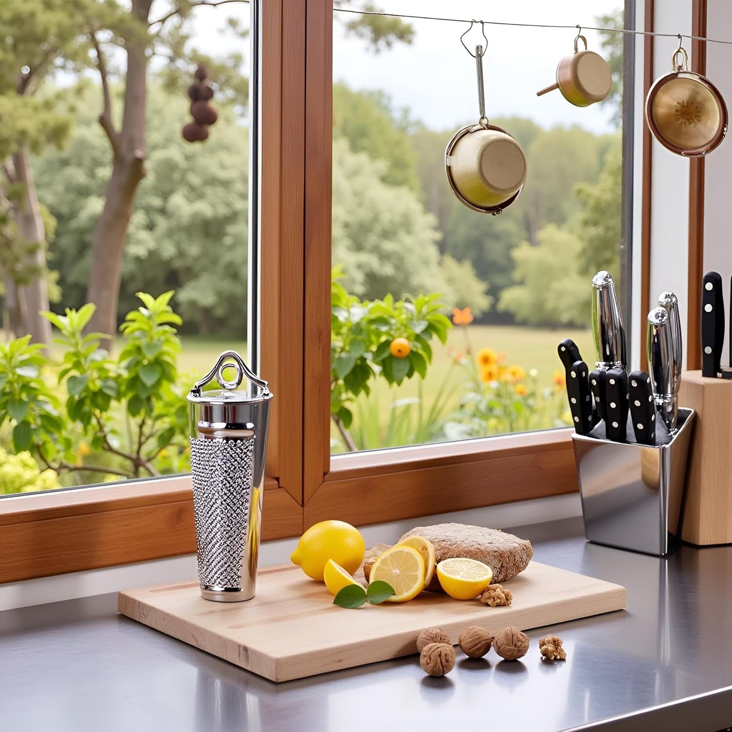 Multifunctional Kitchen Stainless Steel Ginger Garlic Nutmeg Grater Nut Walnut Lemon Hand Planer Tool Lemon Professional Kitchen Tool, Graters