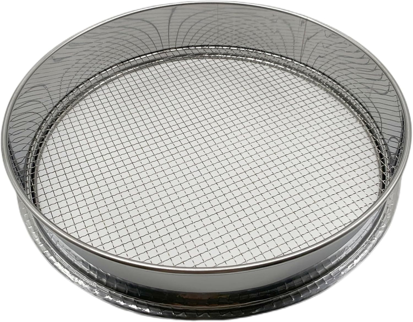 Soil Sieve for Garen -12 inches Soil Sifter for Rocks Compost-Sifting pan (1/8”Mesh Screen)