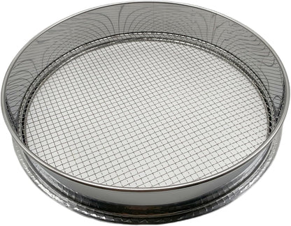 Soil Sieve for Garen -12 inches Soil Sifter for Rocks Compost-Sifting pan (1/8”Mesh Screen)