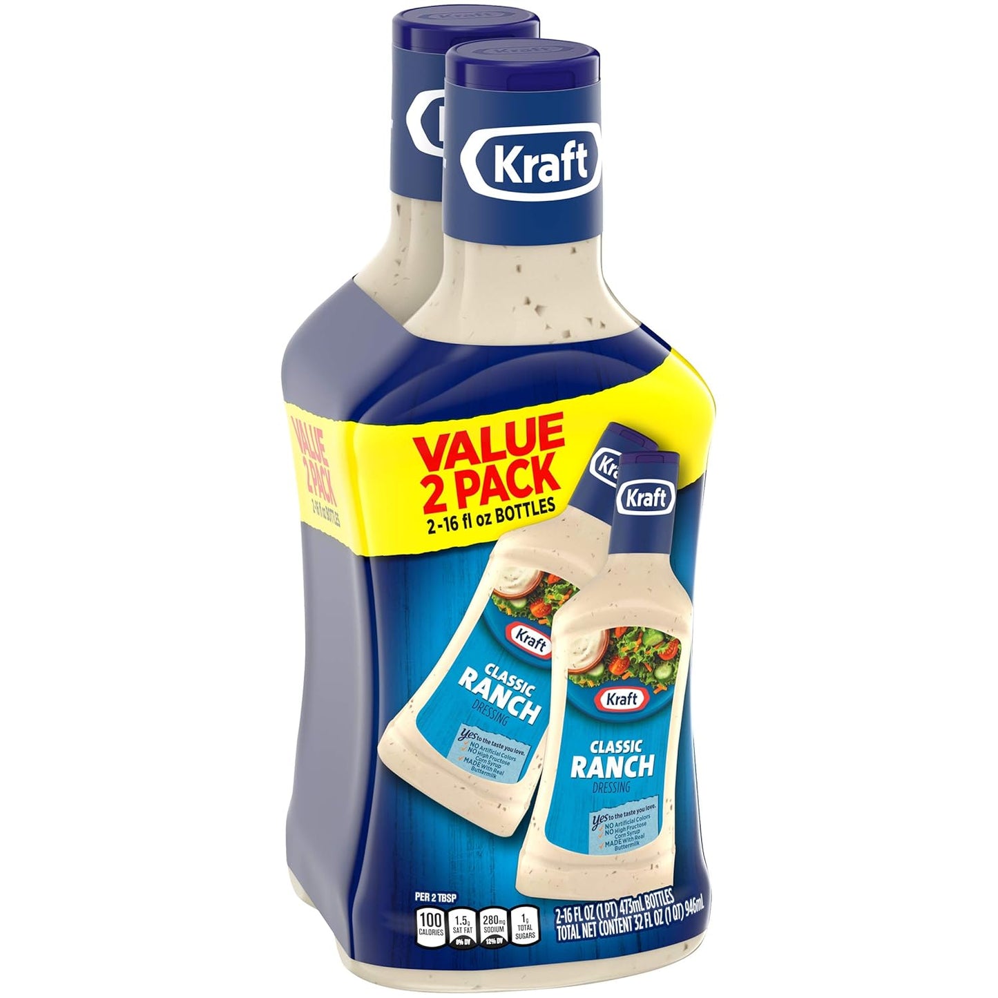 Kraft Classic Ranch Dressing, 16 fl oz Bottle