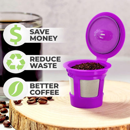 Single Serve Value Pack 1-Stream Reusable Filter Cup/EZ Scoop Perfect Pod Single Serve Pack Reusable Coffee Filter Cup & EZ-Scoop for K-CUP Brewers