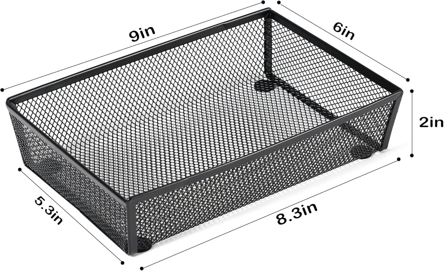 BYCY 3 Pack Mesh Flatware Drawer Organizer for Kitchen/Office/Home Tools,Spoon Knife Fork Organizers Box Utensil Tabletop Storage Tray (12 x 6 x 2 Inch)