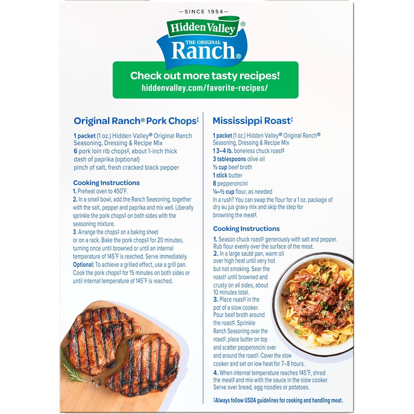 Hidden Valley Original Ranch Seasoning, Dressing and Recipe Mix, 1 Ounce Each, 4 Count (Package May Vary)