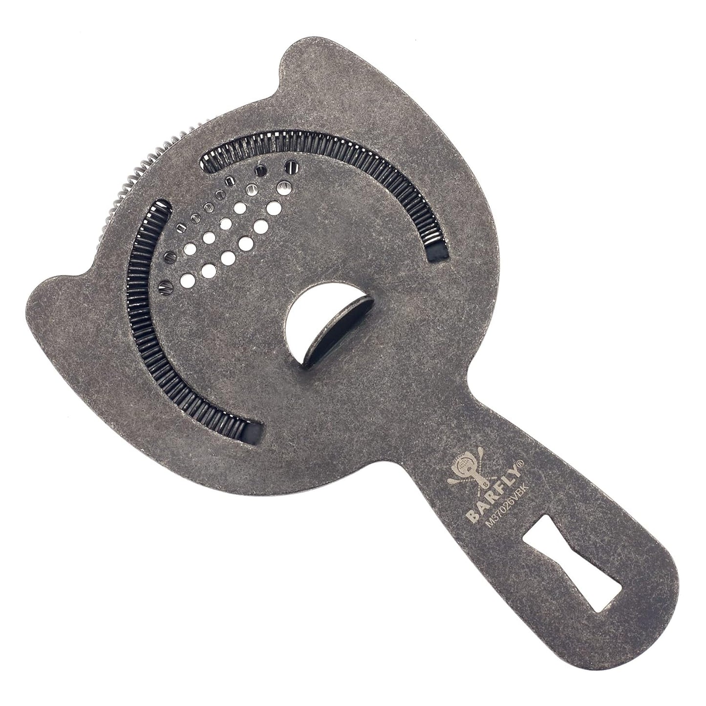 Barfly Fine Mesh Spring Strainer, Black
