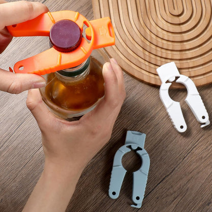 Plastic Bottle Cap Opener,3 Pack Water Bottle Opener,Orange Soda Can Opener,3 in 1 Multi-Purpose Water Bottle Opener for Arthritic Hands,Seniors