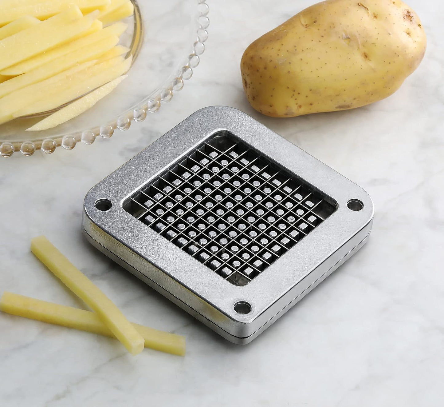 New Star Foodservice 37340 Commercial Restaurant French Fry Cutter with Suction Feet, 1/4-Inch