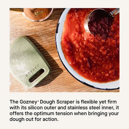 Gozney Dough Scraper, Green, Silicon Coating and Stainless Steel, Easy to Clean