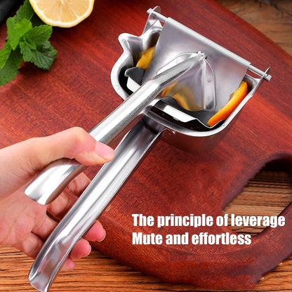 Manual Juicer, 304 Stainless Steel Lime Squeezer Tomato Press Manual Citrus Juicer with Comfortable Handle Kitchen Accessories Fresh Fruit Juice Extractor for Lemon Grape Fruit