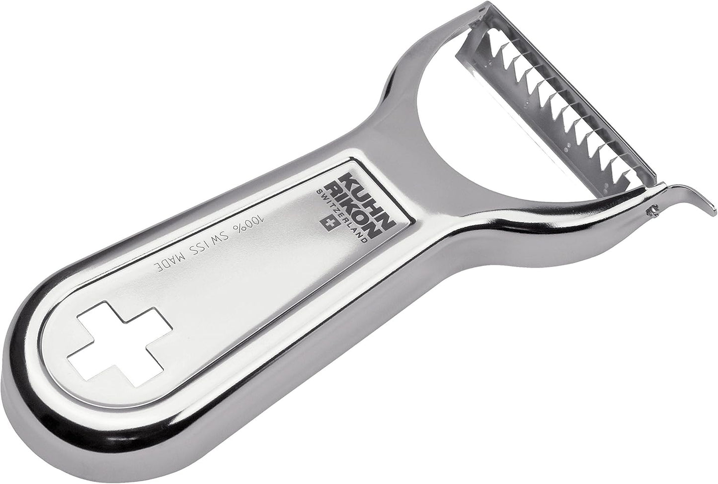 Kuhn Rikon Swiss Metal Peeler 4”, Stainless Steel
