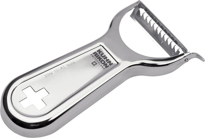 Kuhn Rikon Swiss Metal Peeler 4”, Stainless Steel