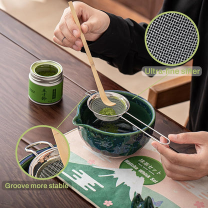 Clay&Fire Matcha Whisk Set, 9 pcs Ceramic Matcha Set, Gifts for Women,Matcha Bowl with Spout and Whisk, Matcha Kit for Matcha Lovers, Gift Mother's Day, Birthday, Anniversary