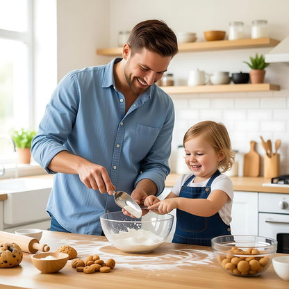 6 oz Stainless Steel Ice Scoop - Heavy Duty, Commercial Grade Kitchen & Bar Scoop for Ice Maker, Bucket, Pet Food, Coffee, Flour, Sugar, Grain - Mirror Polished, Built-in Hook