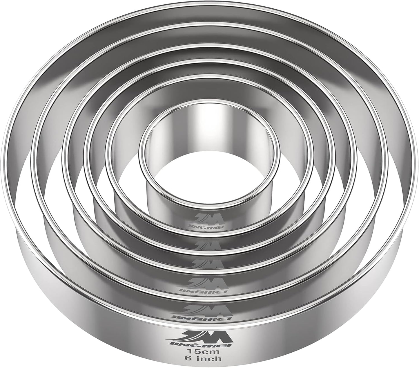 Biscuit Cutter Set for baking (5 Pieces/Set), Round Cookies Cutter with Handle, Professional Baking Dough Tools