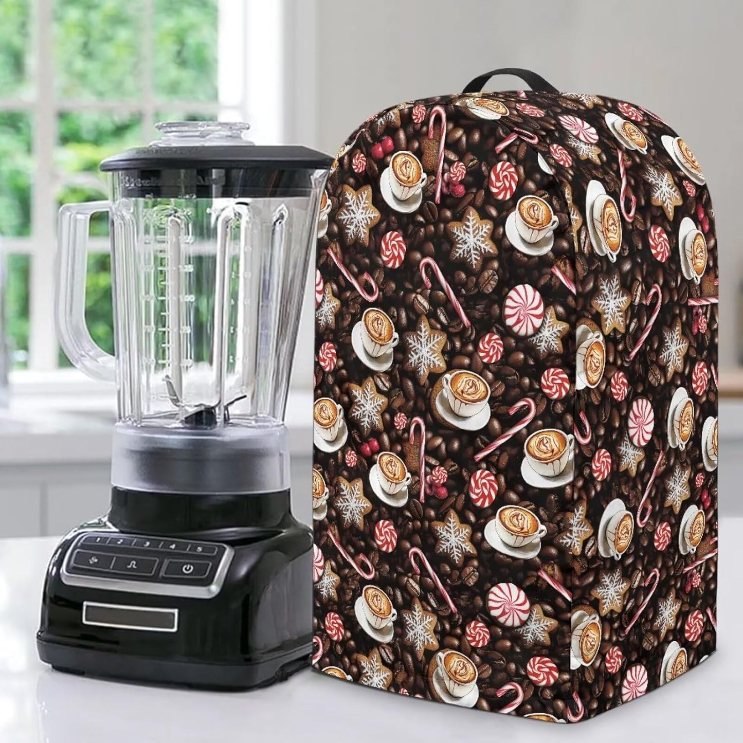 Coffee Pastry Blender Dust Cover with Drawstring Field Stand Mixer or Coffee Maker Cover Anti Fingerprint Polyester Appliance for Home Kitchen Decor