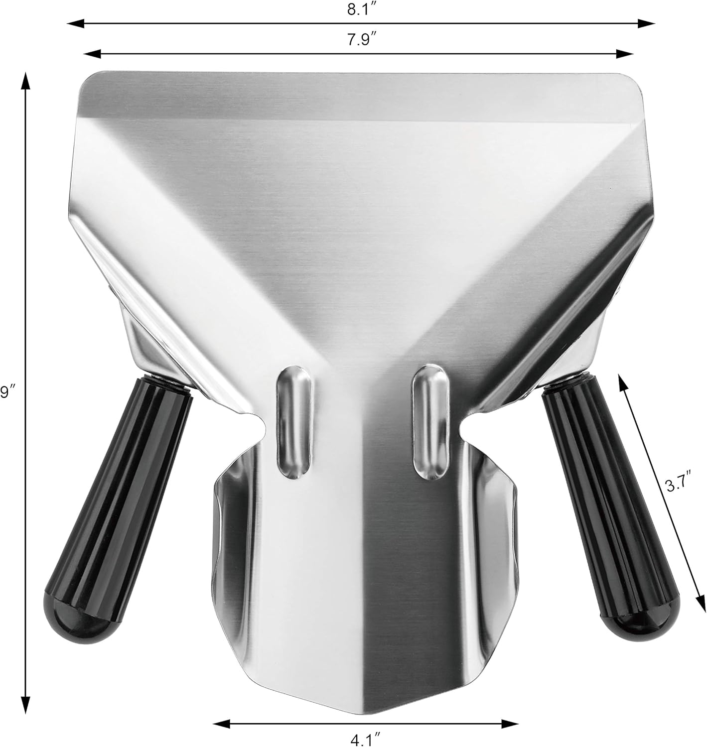 New Star Foodservice 42344 Stainless Steel Commercial French Fry Bagger with Left Handle