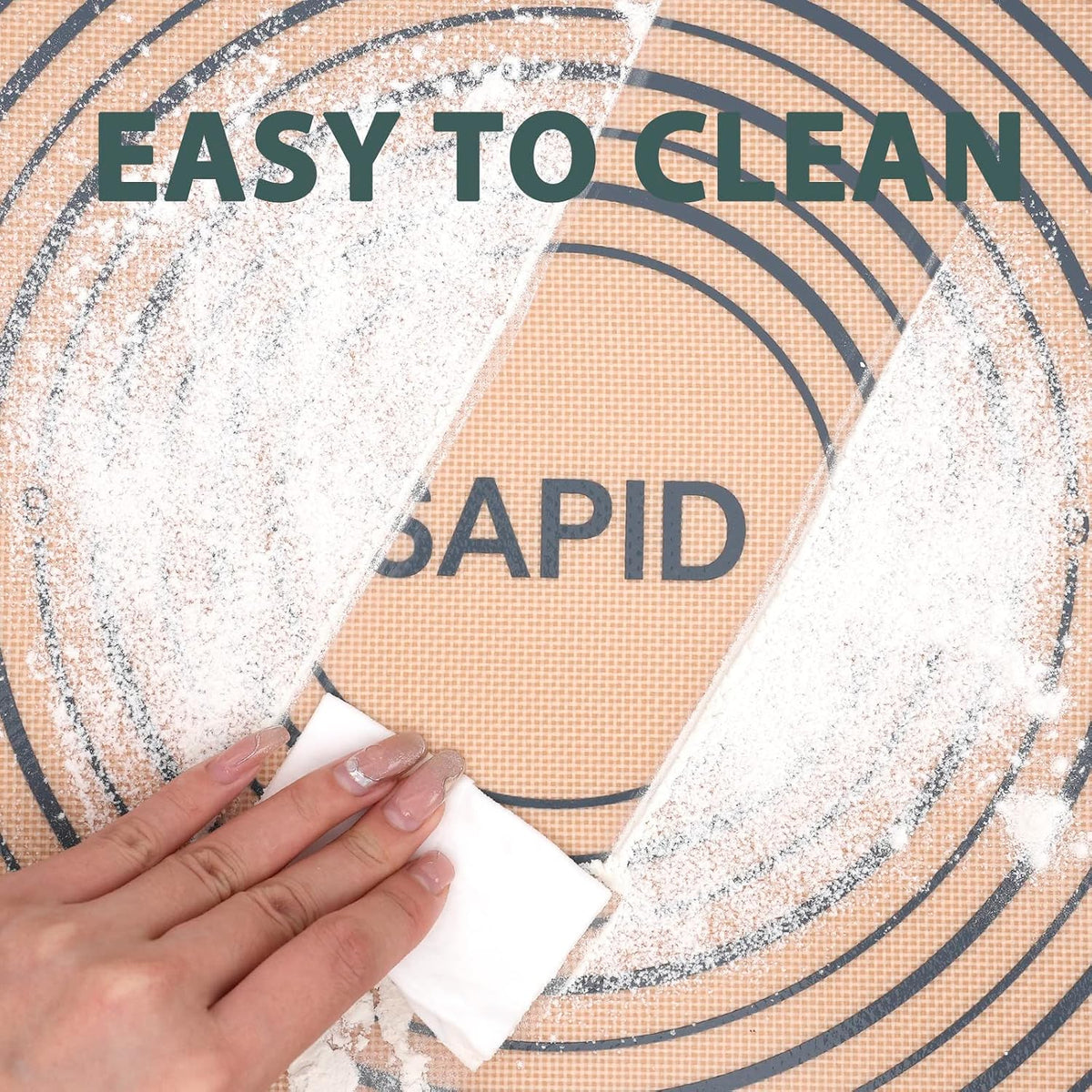 Thick Silicone Pastry Mat Baking Dough Rolling Extra Large 20" x 28"
