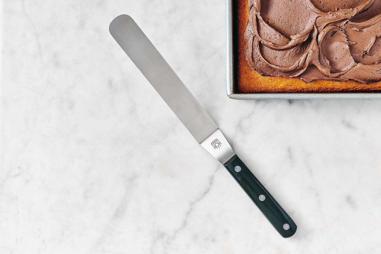 King Arthur Baking Company Offset Spatula, Japanese Stainless Steel, 8-Inch Flexible Blade, For Precise Cake Decorating