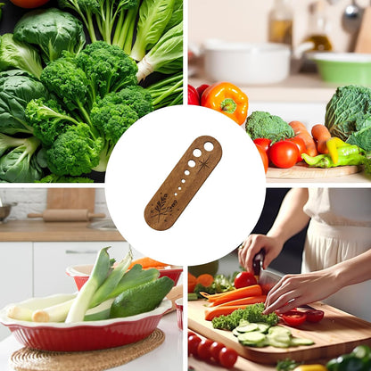 Herb Stripper, Pottery Herb Stripper Bowl for Kitchen Use, Herb Stripping Tool with Wooden Handle, Compact Size 4.6 x 16 cm for Easy Storage, Efficient Herb Processing Solution for User