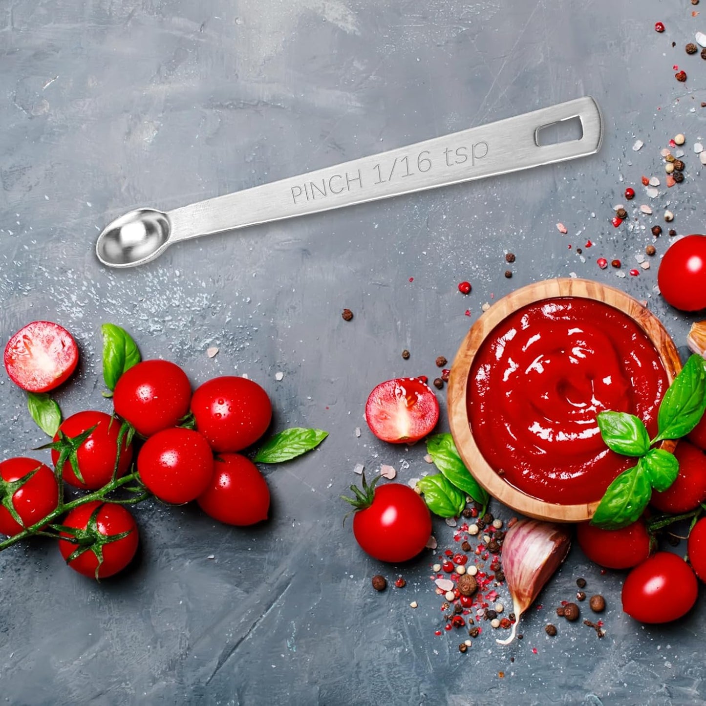 4 PCS 1/4 Teaspoon (1/4 Tsp | 1.25 mL | 1.25 cc) Single Measuring Spoon, Stainless Steel 1/4 Tsp Small Measuring Spoon Mini Measuring Spoons