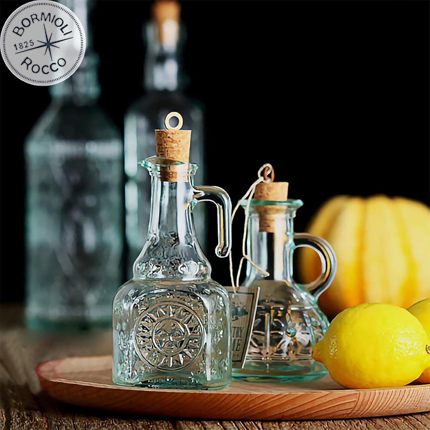 Bormioli Rocco Country Home Olivia 7 Ounce Oil Cruet Bottle