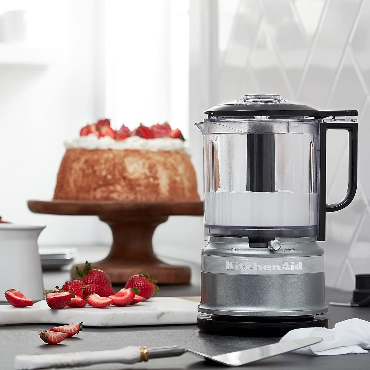KitchenAid 5 Cup Food Chopper KFC0516BM, Matte Black