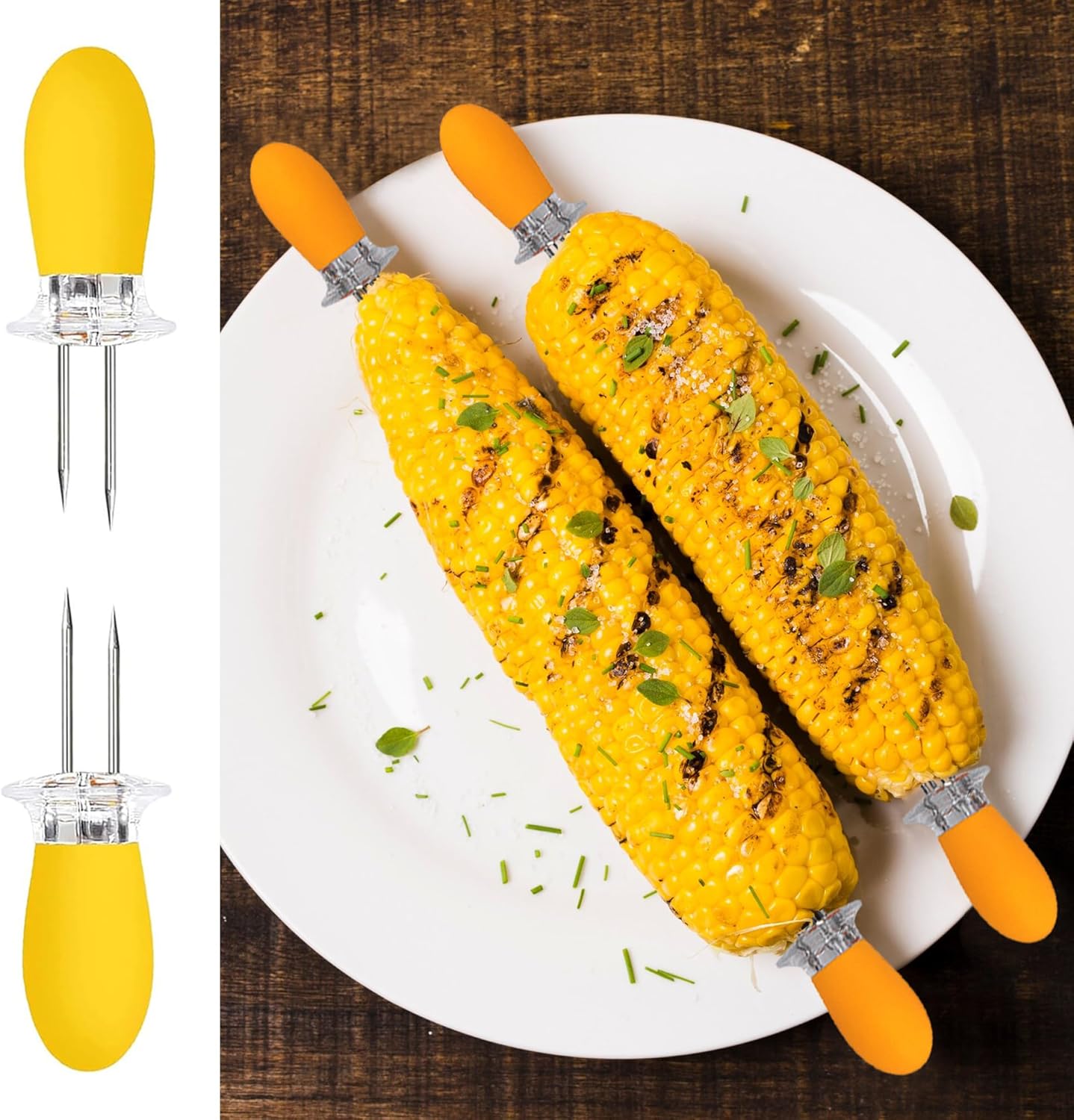 Corn Peeler & Stripper Tool, Stainless Steel Kernel Remover, Easy-Grip Handle, Dishwasher Safe - Efficient Corn Stripper for Corn on the Cob, Ideal for Home Kitchens, Meal Prep, and BBQs