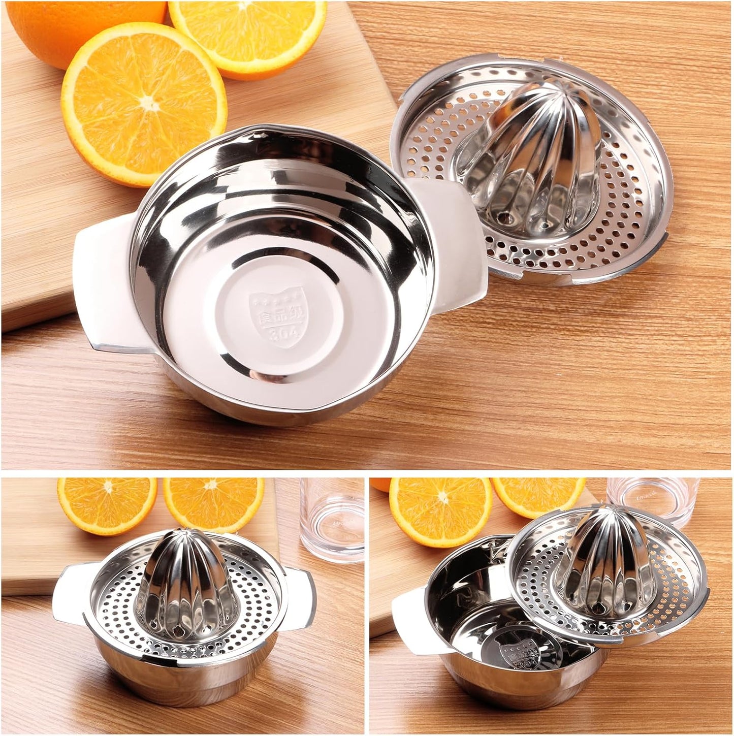 Stainless Steel Fruit Lemon Juicer,Manual Juicers Fruit Hand Squeezer For Kitchen Tool