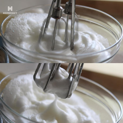 Rotary Egg Beater 12", Stainless Steel Baking Set with Silicone Spatula and Basting Pastry Brush