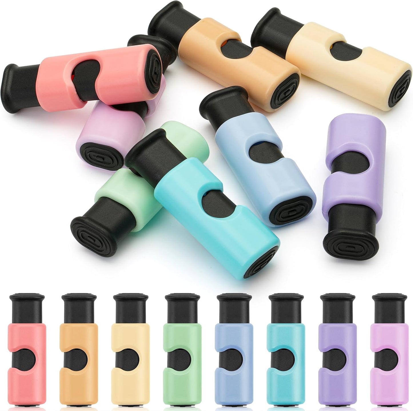 Mr. Pen- Squeeze and Lock Bread Bag Clips, 2.4 Inch, 8 Pack, Multicolor Squeeze Lock Clips, Reusable Bag Closures for Bread, Snacks, Coffee, Food Storage, Fits Thick and Thin Bags