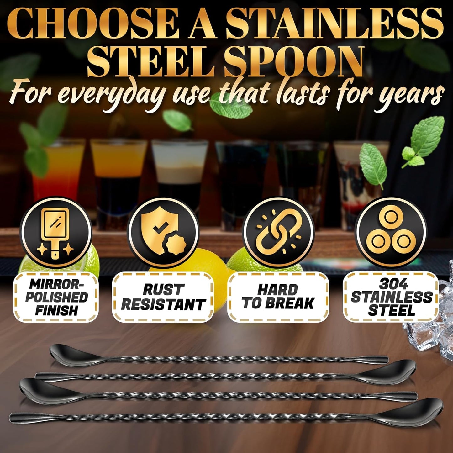 6 PCs Ceramic Handle Coffee Spoons Set – 6.1" Small Dessert Spoons with Floral Design – Stainless Steel Tea & Dessert Sugar Spoon for Coffee Bar, Espresso, Hot Drinks | Kitchen Gift Set for Women