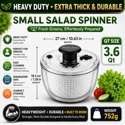 Good Grips Salad Spinner 6.3 Qt – Large Lettuce Spinner & Salad Cleaner with Bowl & Lid, Fruit Washer, Vegetable Cleaner, Strainer Bowl, Fast Drying Multipurpose Kitchen Tool