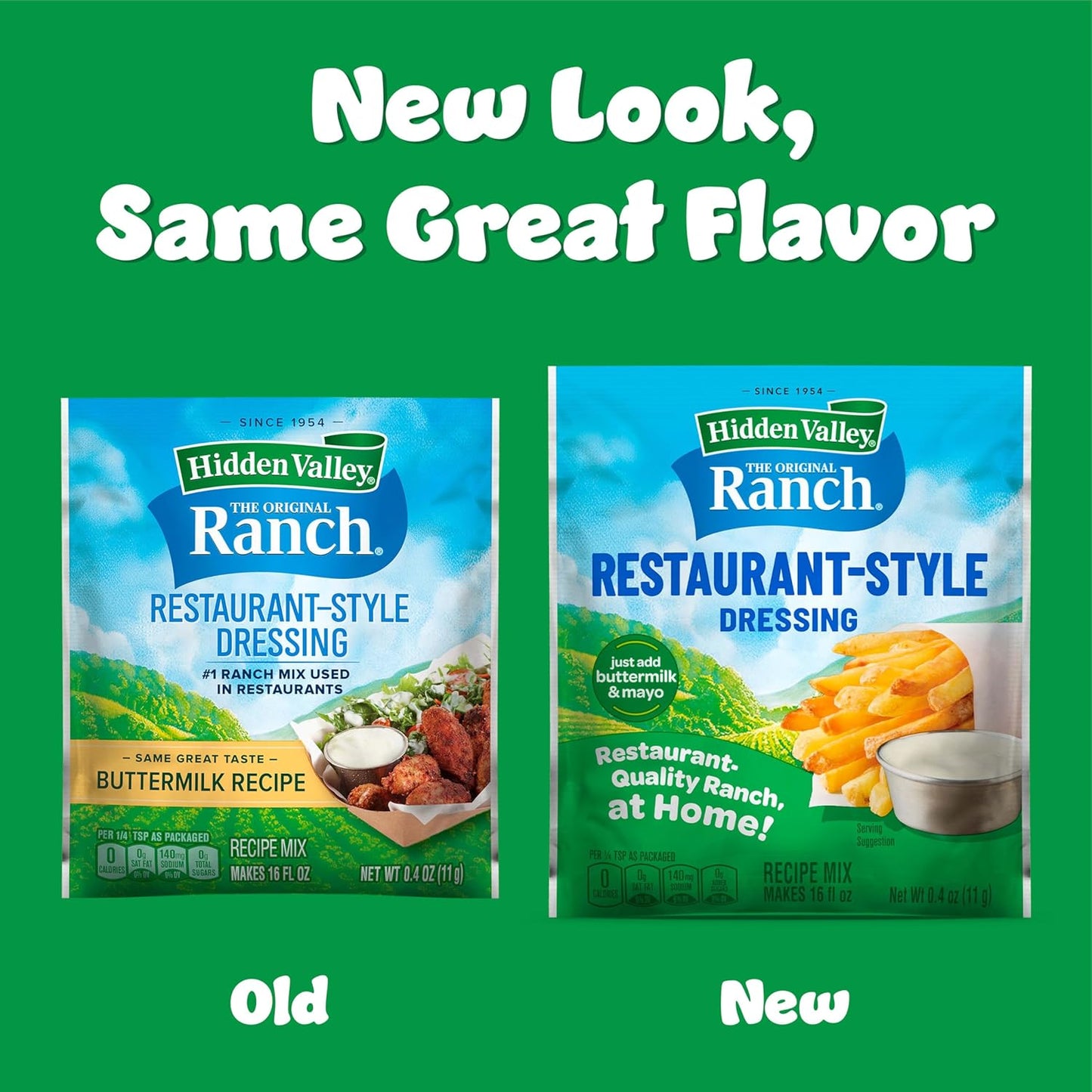 Hidden Valley Original Ranch Restaurant Style Dressing Recipe Mix, 0.4 Ounce (Package May Vary)