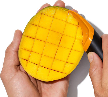 OXO Good Grips Mango Slicer with Scoop,Orange 1 x 1.5 x 7"