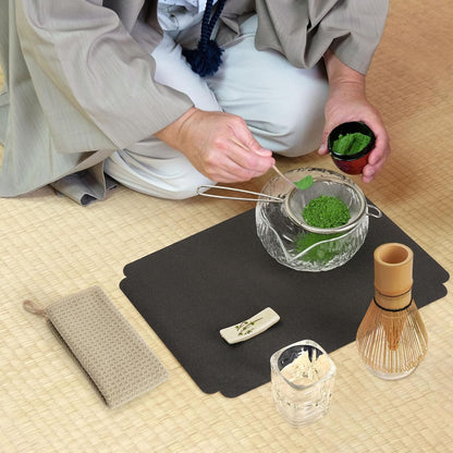 Joiish Matcha Whisk Set, Matcha Kit 10-Pcs, Bamboo Whisk and Ceramic Bowl with Spout & Measuring Spoon & Cup, Japanese Ceremony Matcha Tea Powder Making Tools, Light Green