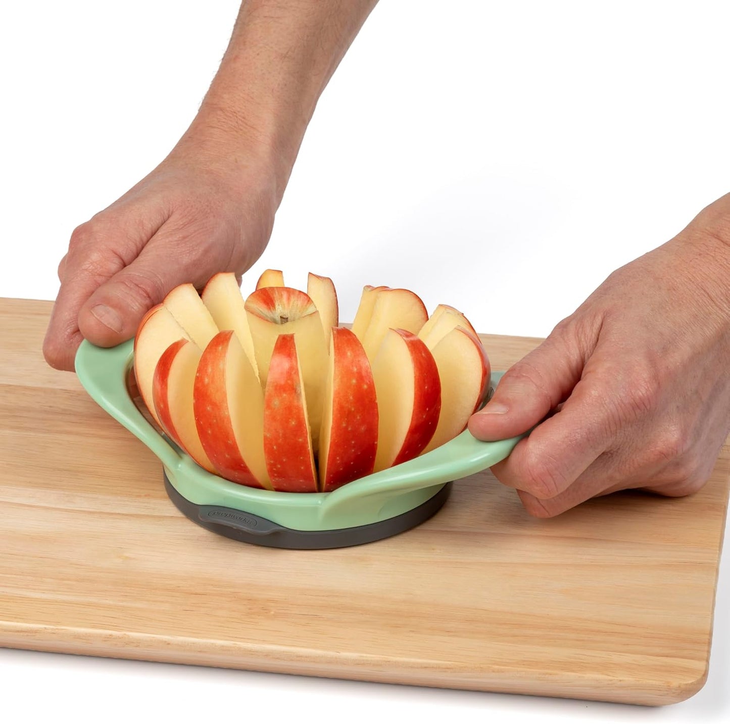 PrepWorks Dishwasher Safe Apple Slicer and Corer – 16-Slice Thin Apple Cutter with Safety Cover