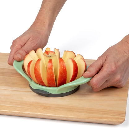 PrepWorks Dishwasher Safe Apple Slicer and Corer – 16-Slice Thin Apple Cutter with Safety Cover