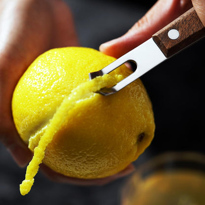 Viski Citrus Peeler Tool, Fruit Peeler for Cocktails, Bar Peeler Stainless Steel, Lemon Peeler, Professional Grade Cocktail Peeler, Bartender Tools