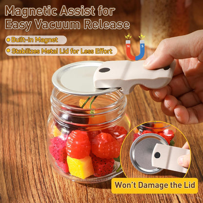 Comfort Grip Jar Opener for Weak Hands, 4 Pcs Kitchen Opening Set with Adjustable Multifunctional Stainless Steel Can Opener with Gripper & Mason Jar Lid Openers,Release Vacuum Seal,Arthritis Friendly