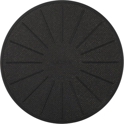 Lazy K Induction Cooktop Mat - Silicone Fiberglass Scratch Protector - for Magnetic Stove - Non Slip Pads to Prevent Pots from Sliding During Cooking_ Black (7.8inches)