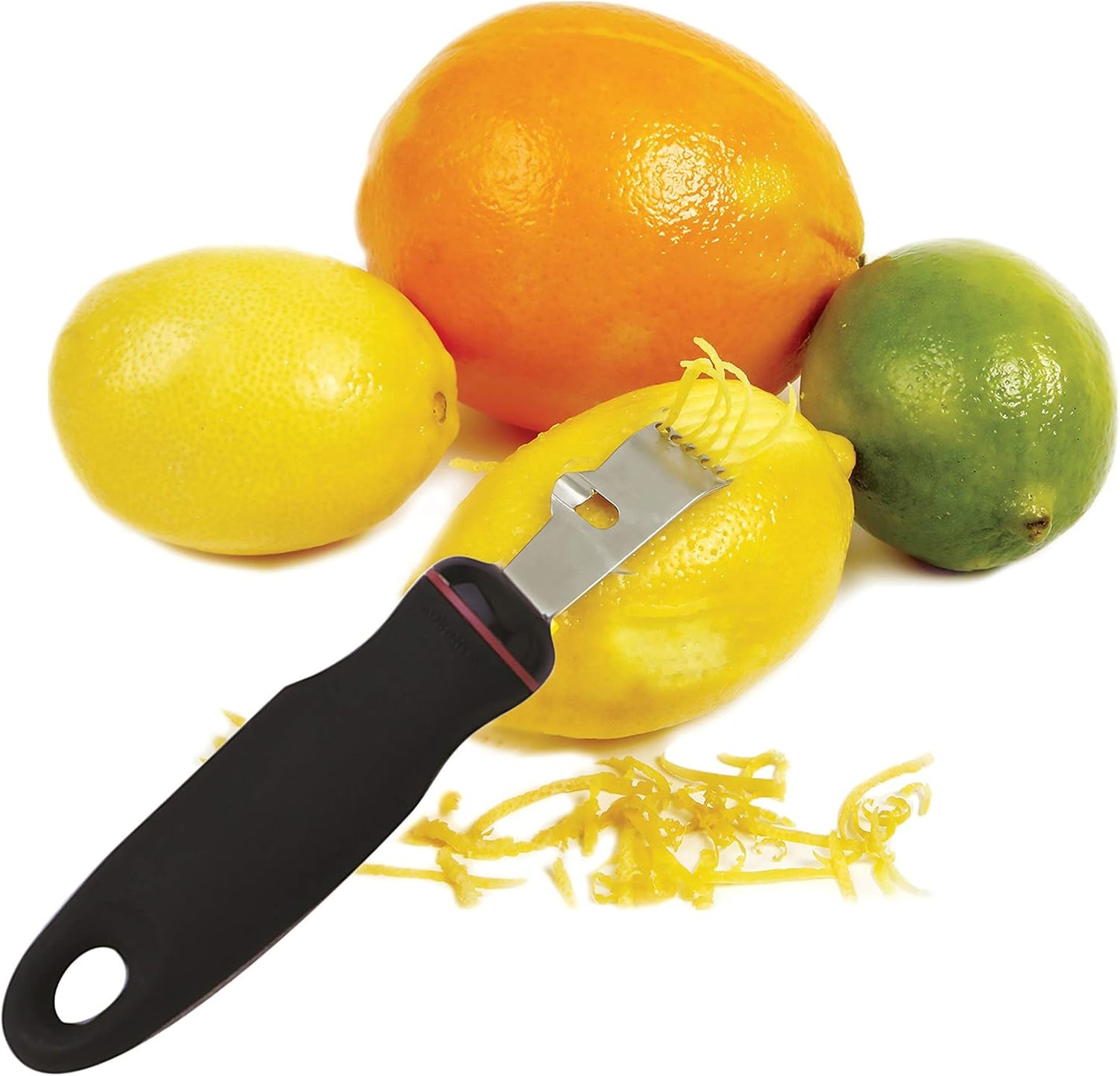 Norpro Grip-Ez Zester/Stripper Stainless Steel, One Size, Black