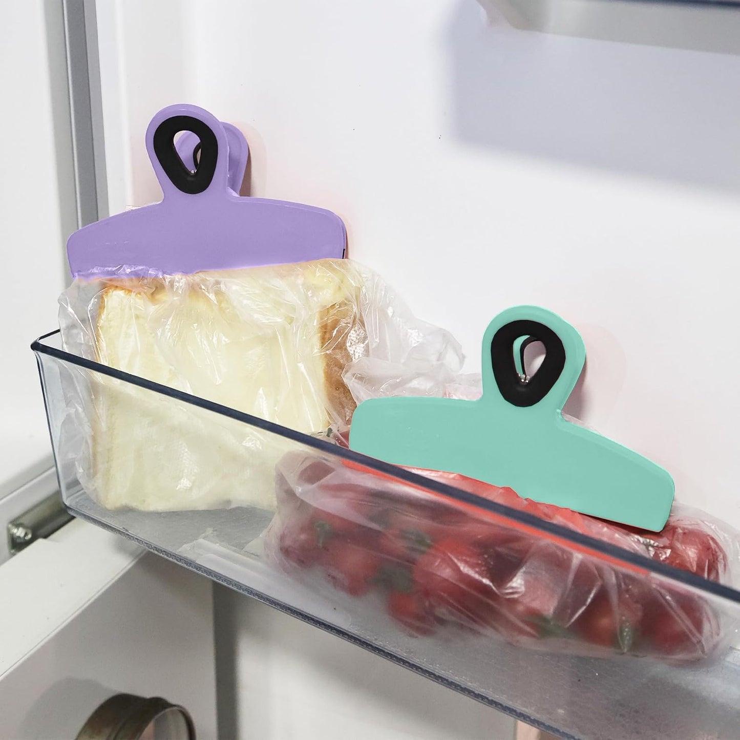 Mr. Pen- Magnetic Bag Clips, 4 Pack, 5" Wide, Heavy Duty Chip Clips for Food Storage, Durable Plastic with Strong Magnet, Non-Slip Grip for Fridge, Snacks, Kitchen, Office
