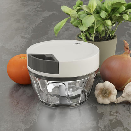 Glad Manual Pull Vegetable Chopper - Small Handheld Food Processor and Veggie Cutter with Pull String - Kitchen Cooking Tool for Meal Prep, 13.5oz (400mL)