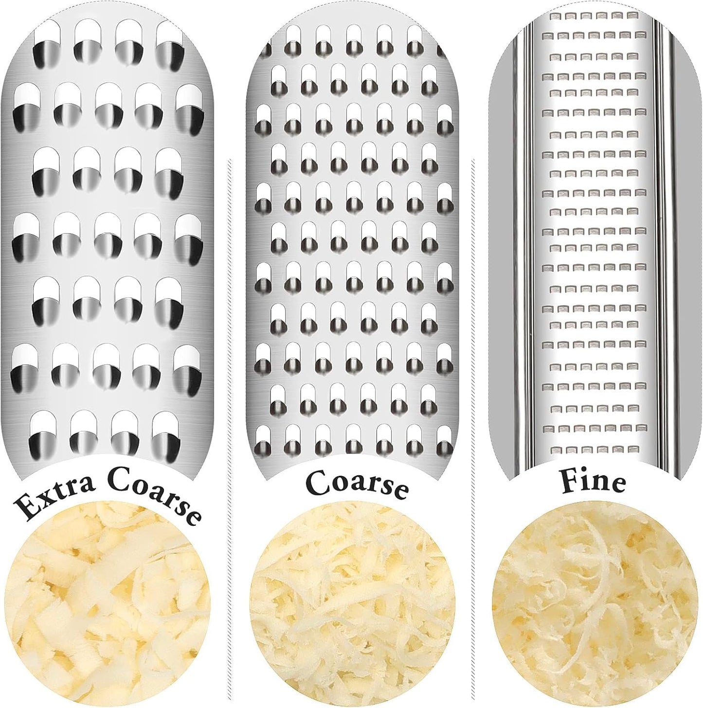 Cambom Lemon & Citrus Zester, Cheese Graters with Stainless Steel Sharp Blade for Parmesan Cheese, Ginger, Garlic, Nutmeg, Chocolate, Vegetables, Fruits, Dishwasher Safe Shredder Fine Blade