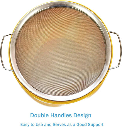 Stainless Steel 60 Mesh Paint Strainer Fits Nicely Over a 5 Gallon Bucket and Filters Out Particulates From Almost Any Liquid, Easy to Use and Clean (1PCS)