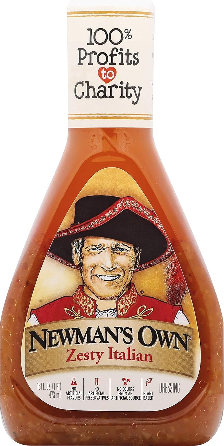 Newman's Own Salad Dressing, Caesar, 16-Ounce Bottles (Pack of 6)