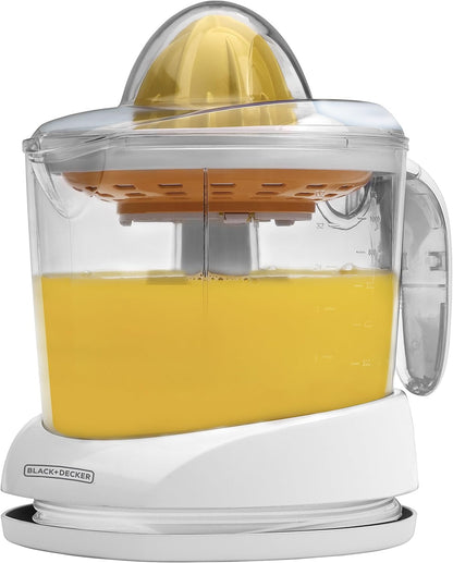 BLACK+DECKER 32oz Electric Citrus Juicer, CJ625, Pressure Activated, Adjustable Pulp Control, Dishwasher-Safe