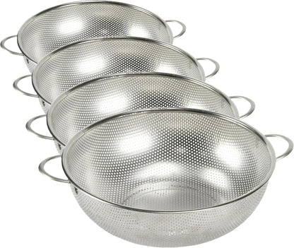 Chef Craft Select Microperforated Colander, 1.5 quart, Stainless Steel