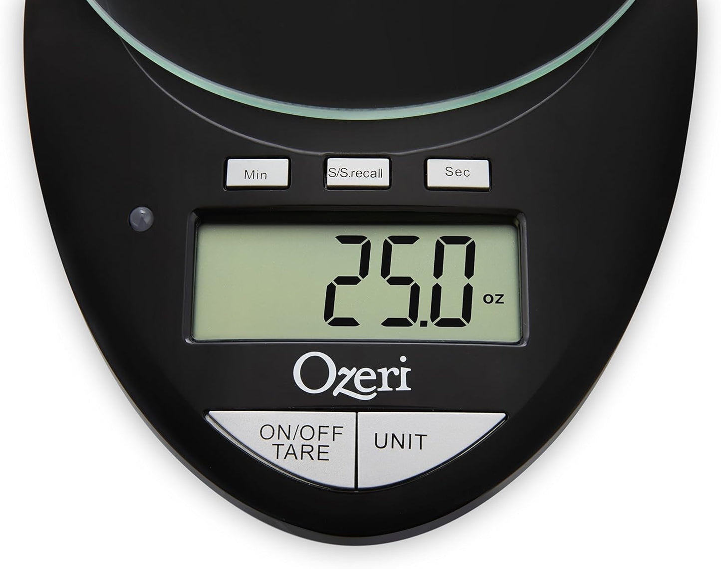Ozeri Pro II Digital Kitchen Scale with Removable Glass Platform and Countdown Kitchen Timer (1 g to 12 lbs Capacity)