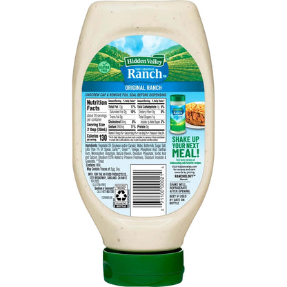 Hidden Valley Easy Squeeze Original Ranch Salad Dressing and Topping, 20 Ounce Bottle (Package May Vary)